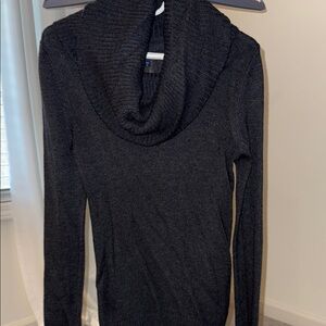 Dark Gray Cowl Neck Sweater